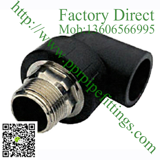 HDPE pipe fitting male thread elbow