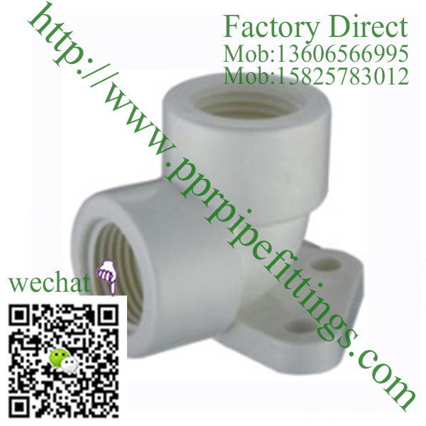 PVC BS4346 PIPE FITTINGS ELBOW WITH PLATE