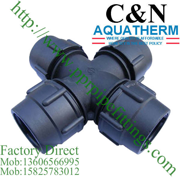 hdpe compression fittings cross