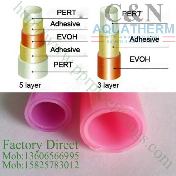 pert with evoh oxygen barrier pipe