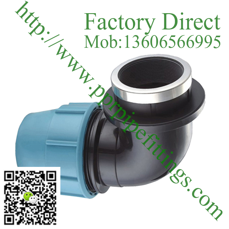 pp compression fittings FEMALE Elbow