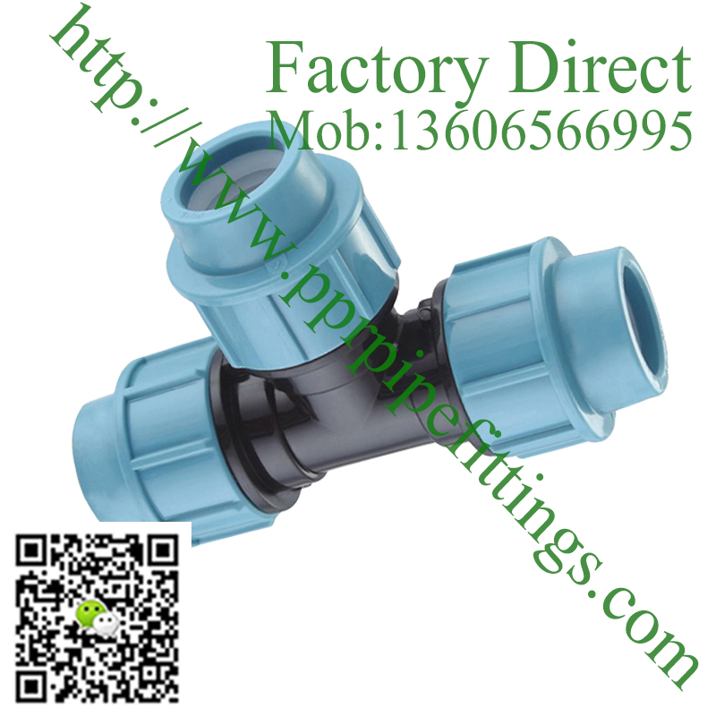 pp compression fittings TEE