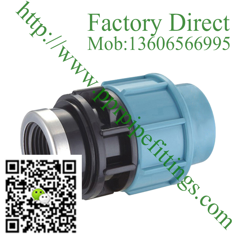 pp compression fittings female Coupling adapter