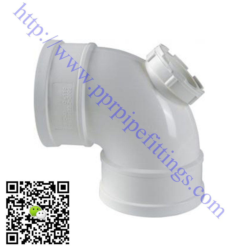 pvc-u pipe fittings elbow with inspection