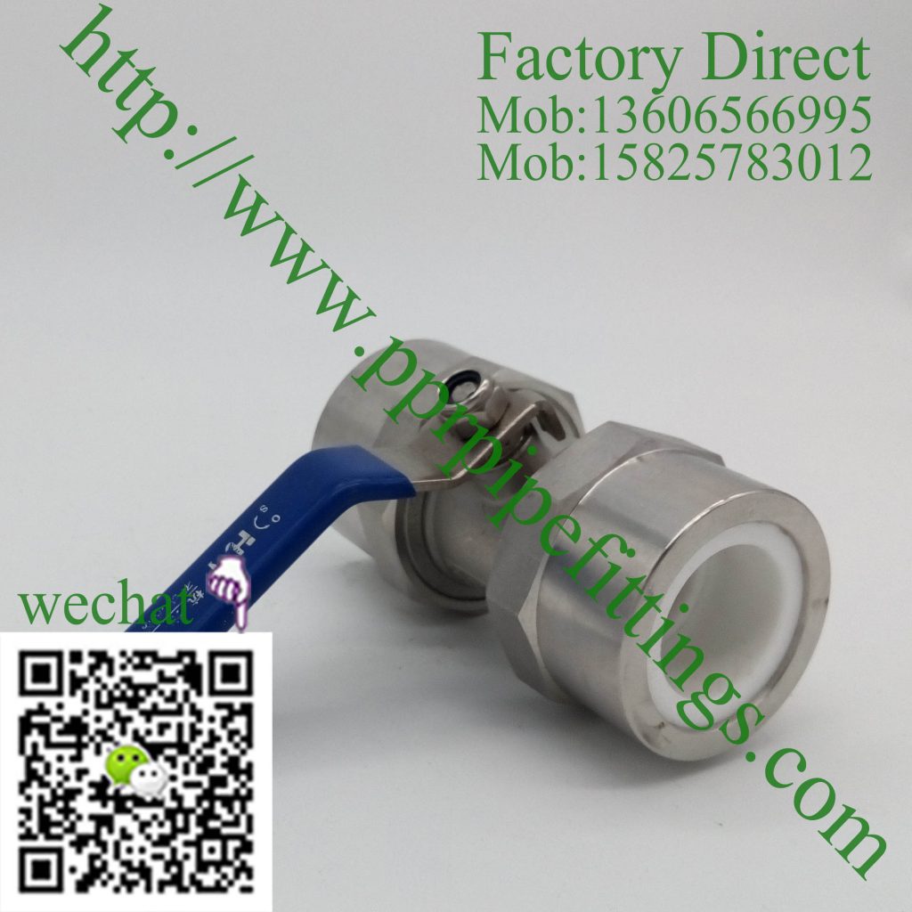 stainless steel double union ppr ball valve